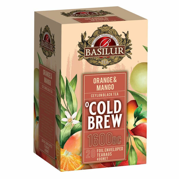 BASILUR Cold Brew Orange Mango ovocný čaj 20 sáčků porovnat ceny