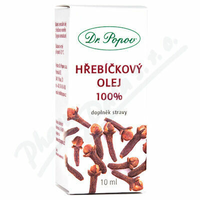 Dr.Popov Hřebíčkový olej 100% 10ml porovnat ceny