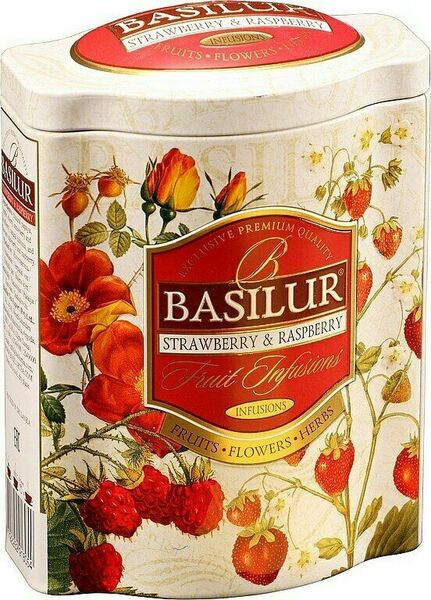 BASILUR Fruit Strawberry & Raspberry plech 100g porovnat ceny