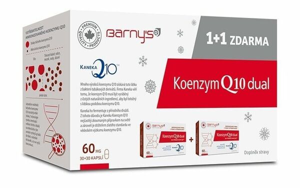 Barny's Koenzym Q10 Dual 60mg 30+30 kapslí ZDARMA porovnat ceny