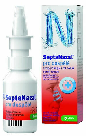 SeptaNazal dosp.1mg/50mg v 1ml nosní sprej, roztok 10ml porovnat ceny
