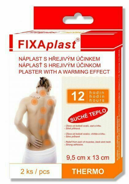 FIXAPLAST THERMO náplast s hřej.účin.9.5x13cm 2ks porovnat ceny