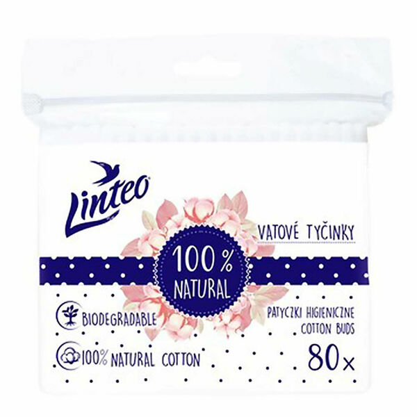 LINTEO Vatové tyčinky 80 ks porovnat ceny