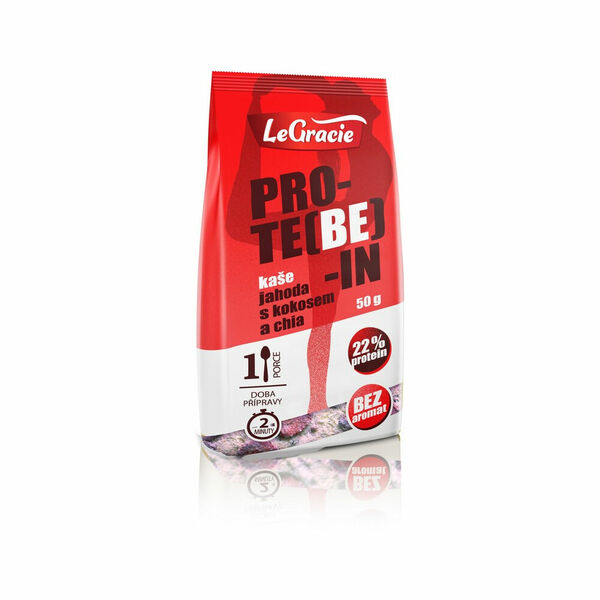 LEGRACIE Pro-Te(Be)-In proteinová kaše jahoda s kokosem a chia 50 g BEZ lepku porovnat ceny