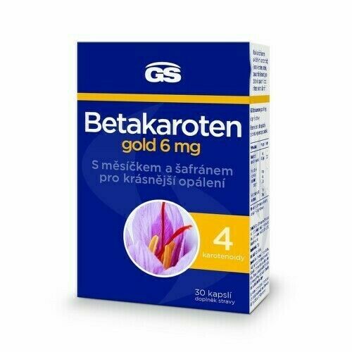 Gs Betakaroten Gold 6mg Cps.30 porovnat ceny