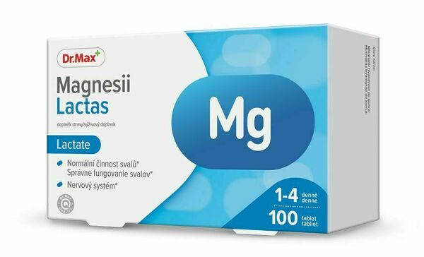 Dr.Max Magnesii Lactas 100 tablet porovnání ceny