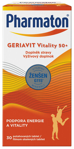 Pharmaton Geriavit Vitality 50+ 30 tablet porovnat ceny