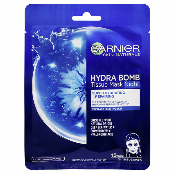 Garnier Hydratační regenerační noční textilní maska Moisture Bomb Night-time 32g porovnat ceny