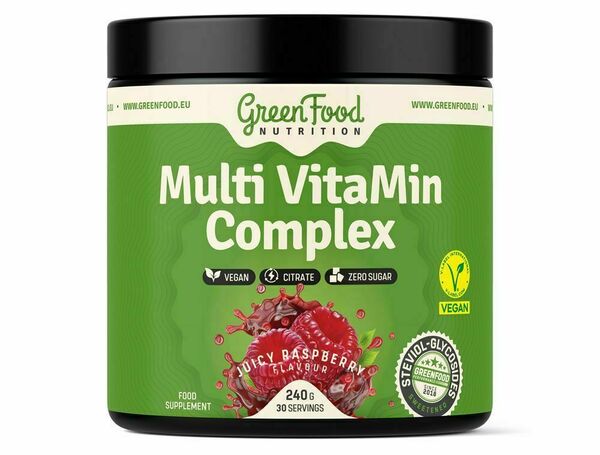 GreenFood Nutrition Multi VitaMin Complex juicy raspberry 240 g porovnat ceny