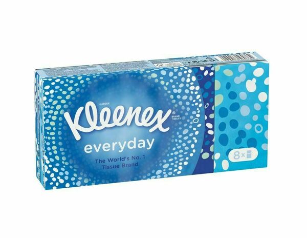 Kleenex Everyday papírové kapesníky 8x9 ks porovnat ceny