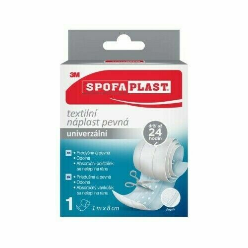 3M Spofaplast 264 Pevná textilní náplast 1mx8cm porovnat ceny