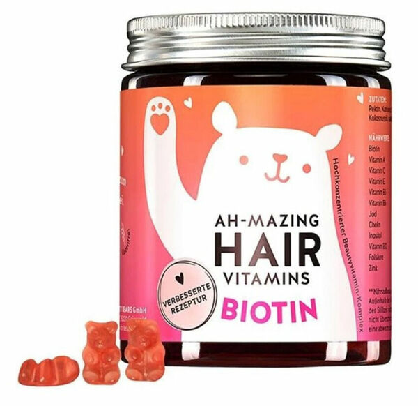 Bears With Benefits Ah-mazing Vitaminy pro zdravé vlasy s biotinem 60ks porovnat ceny