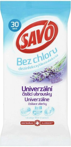 Savo dezinfekční čisticí ubrousky s vůní levandule 30 ks porovnat ceny