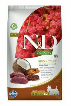 N&d Quinoa Dog Skin & Coat Venison & Coconut Mini 800g porovnat ceny