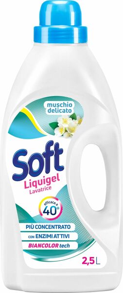 Soft Prací gel na bílé i barevné prádlo, Muschio bianco, (45 pracích dávek) 2,5l porovnat ceny