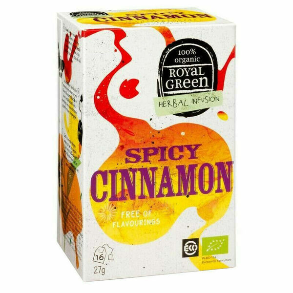 Royal Green bylinný čaj Spicy Cinnamon BIO 16x1,7g porovnat ceny