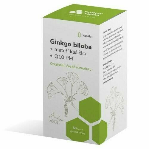 Ginkgo biloba+mateří kašička+Q10 PM cps.50 porovnat ceny