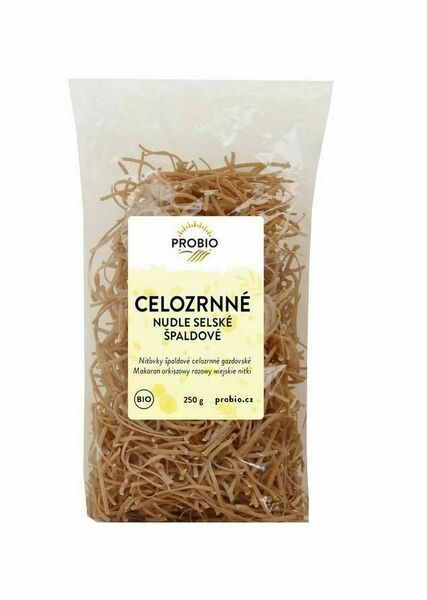 PROBIO Nudle špaldové celozrnné selské BIO 250 g porovnat ceny