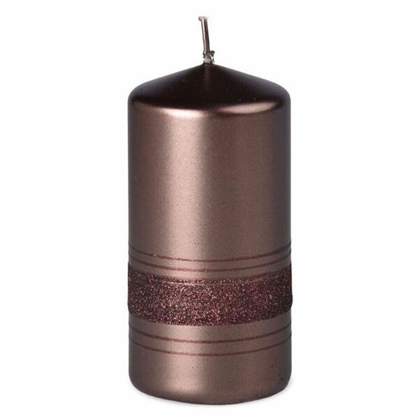 Z-TRADE Svíčka válec 60 x 120 mm hnědá s bronzovým glitrem 1 kus porovnat ceny