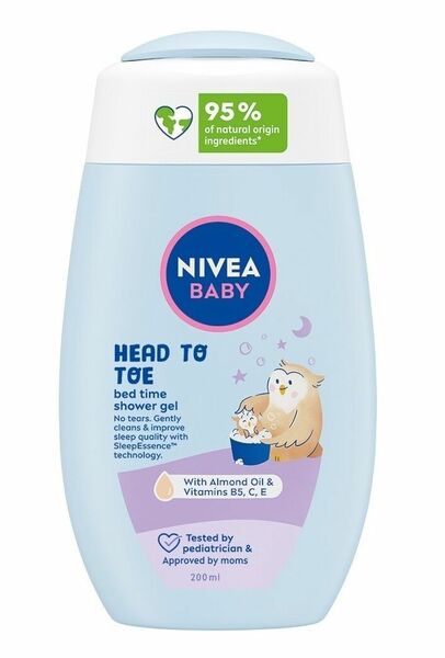 Nivea baby Bed Time sprchový gel pro celé tělo a vlásky 200 ml porovnat ceny