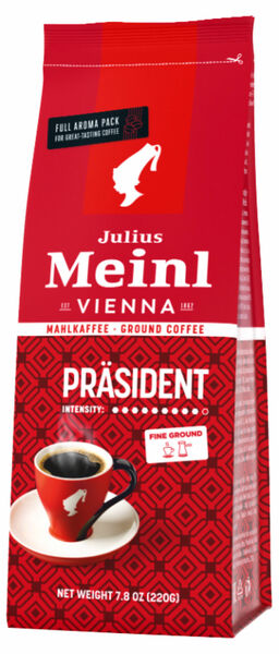 Julius Meinl Prasident Mahlkaffee mletá káva 220 g porovnat ceny