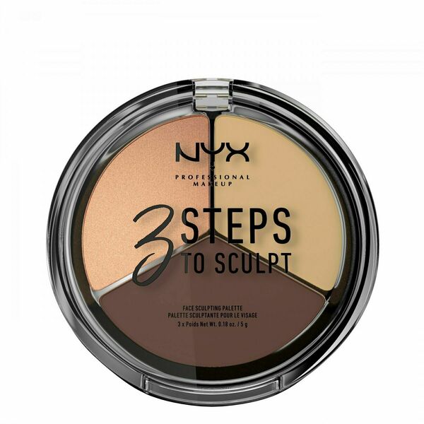 NYX Professional Makeup 3 Steps to Sculpt konturovací paletka odstín Medium 5g porovnat ceny