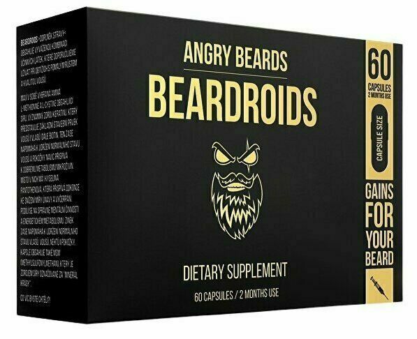 Angry Beards Vitamíny na podporu růstu vousů Beardoids 60 kapslí porovnat ceny