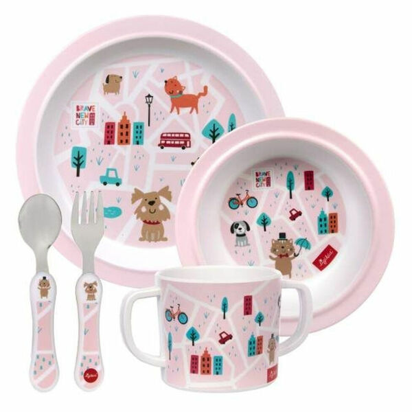 SIGIKID Melamin sada nádobí pro malé slečny psi růžová porovnat ceny