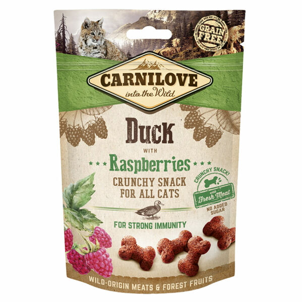 CARNILOVE Cat Crunchy Snack Duck&Raspberries 50 g porovnat ceny