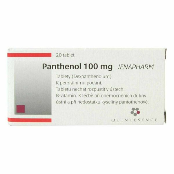 PANTHENOL 100 MG JENAPHARM  20X100MG Tablety porovnat ceny
