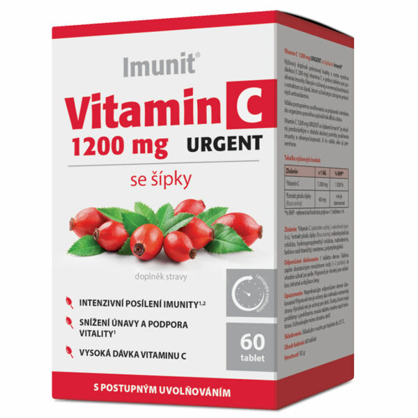 IMUNIT Vitamin C 1200 mg urgent se šípky 60 tablet porovnat ceny