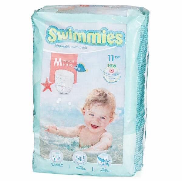 SWIMMIES Plenkové kalhotky M 9-15 kg 11 kusů porovnat ceny