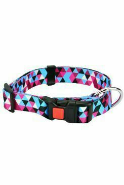 Obojek Nylon Geo Modrý L 50-65cm/25mm Kar porovnat ceny