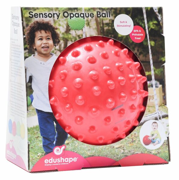 Edushape Míč s texturou 18cm, červený porovnat ceny
