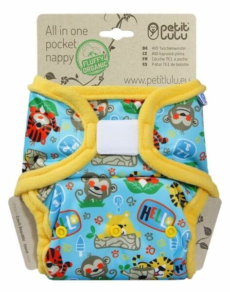 Petit Lulu All In One kapsová plena suchý zip - Džungle ve škole porovnat ceny