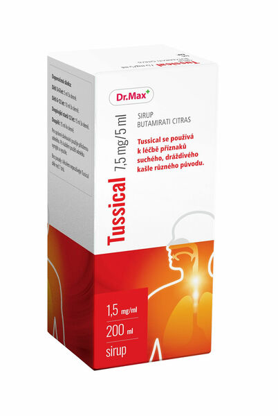Dr.Max Tussical 7,5 mg/5 ml sirup 200 ml porovnat ceny