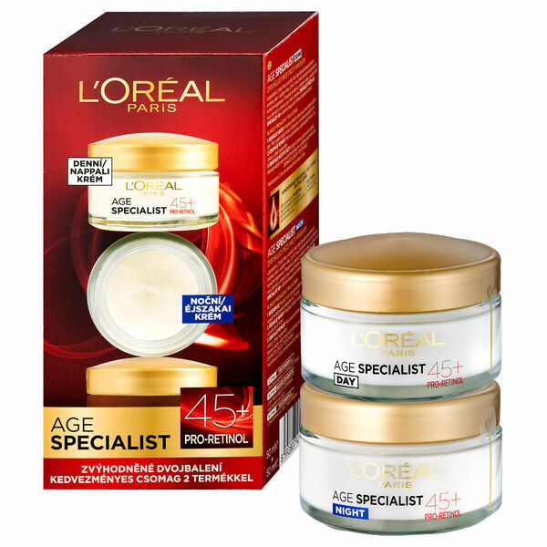 Loréal Paris Age Specialist 45+ Duopack denní + noční krém 2x50 ml porovnat ceny