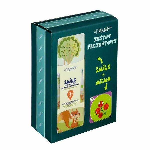 Vitammy Smile dětský sonický zubní kartáček, Veverka + DODO MEMO pexeso, od 3 let porovnat ceny