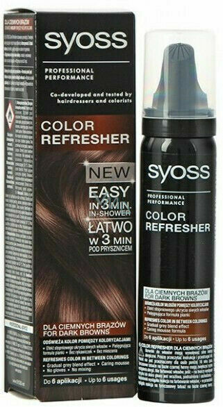 Syoss Color Refresher oživovač barvy pro tmavě hnědé vlasy 75ml porovnat ceny
