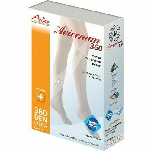 Avicenum 360 punčochy kompresivní stehenní s krajkou Sanit 3D světlé porovnat ceny