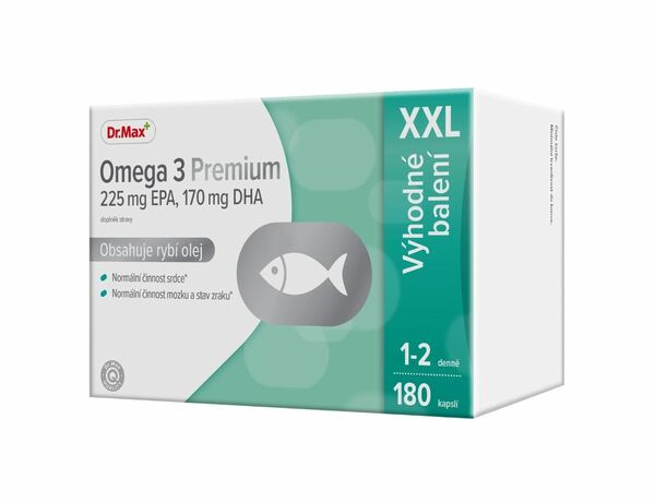 Dr. Max Omega 3 Premium XXL 180 kapslí porovnání ceny