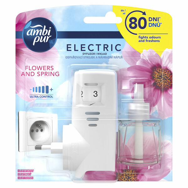 Ambipur Electric strojek + náplň Flower & Spring 20 ml porovnat ceny