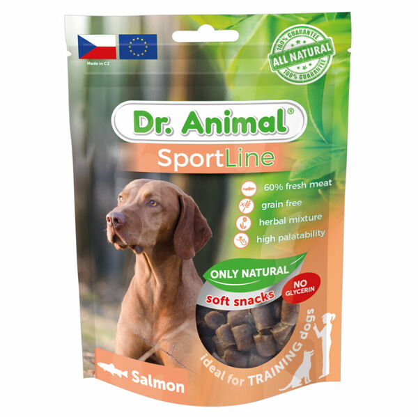 DR. ANIMAL Sportline pochoutka losos pro psy 100 g porovnat ceny