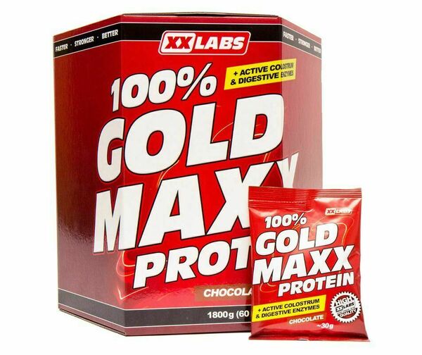 Xxlabs 100% gold maxx protein mix příchutí sáčky 60x30 g porovnat ceny