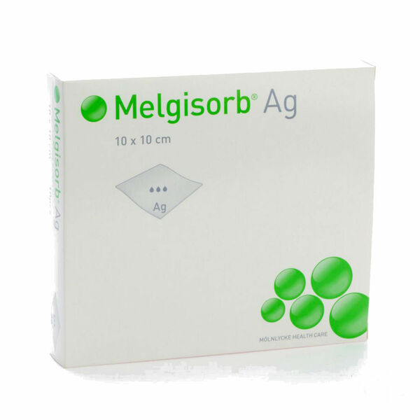 Krytí Melgisorb Ag 10x10cm absorpční algin.sterilní 10ks porovnat ceny