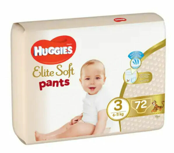 Huggies ® Elite Soft Pants - 3 72 ks porovnat ceny
