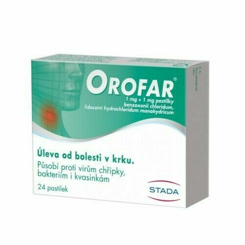 Orofar 1mg/1mg pastilka 24 porovnat ceny
