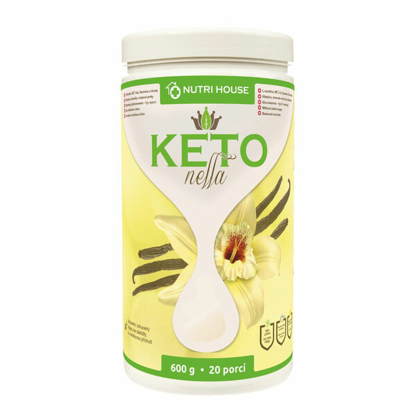 NUTRI HOUSE KETONELLA vanilka 20 porcí 600 g porovnat ceny