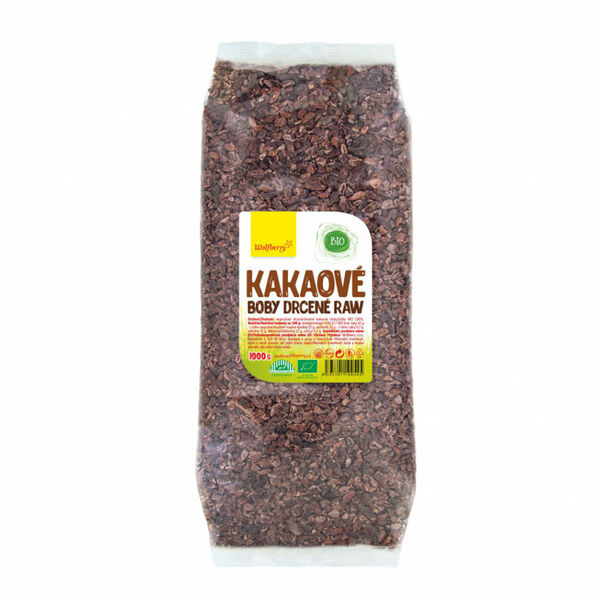 WOLFBERRY Kakaové boby drcené BIO 1000 g porovnat ceny