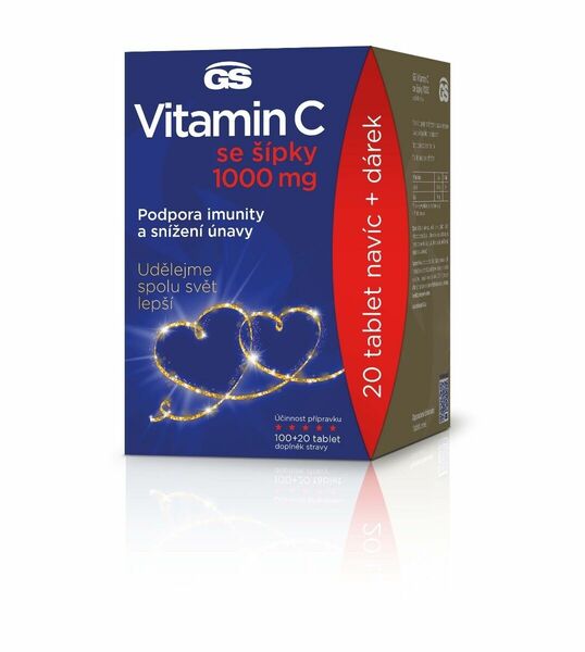 GS Vitamin C 1000 se šípky 100+20 tablet dárkové balení 2022 porovnání ceny